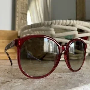 Givenchy Round Ladies Sunglasses maroon gv 7107/s GIVENCHY SGV 758 PURPLE ROUNG GRADIENT Women main image 3